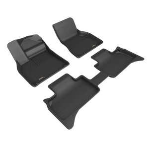 Porsche Macan Electric Floor Mat Set - 3D MAXpider - Kagu - Black - `25-`26 Porsche Macan Electric Floor Mat Set - 3D MAXpider - Kagu - Black - `25-`26